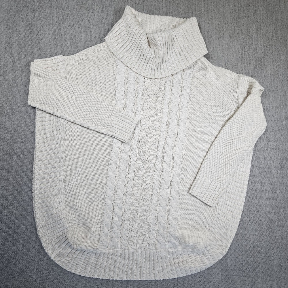 Alya Women's Sweater Long Sleeve Open On The Sides Turtle Neck Size Small S